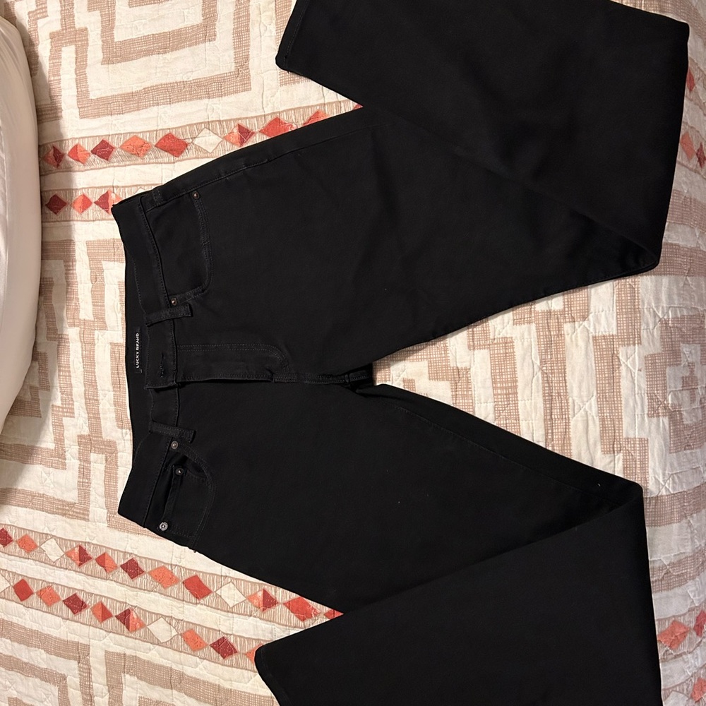 Lucky Brand Black Straight Jeans